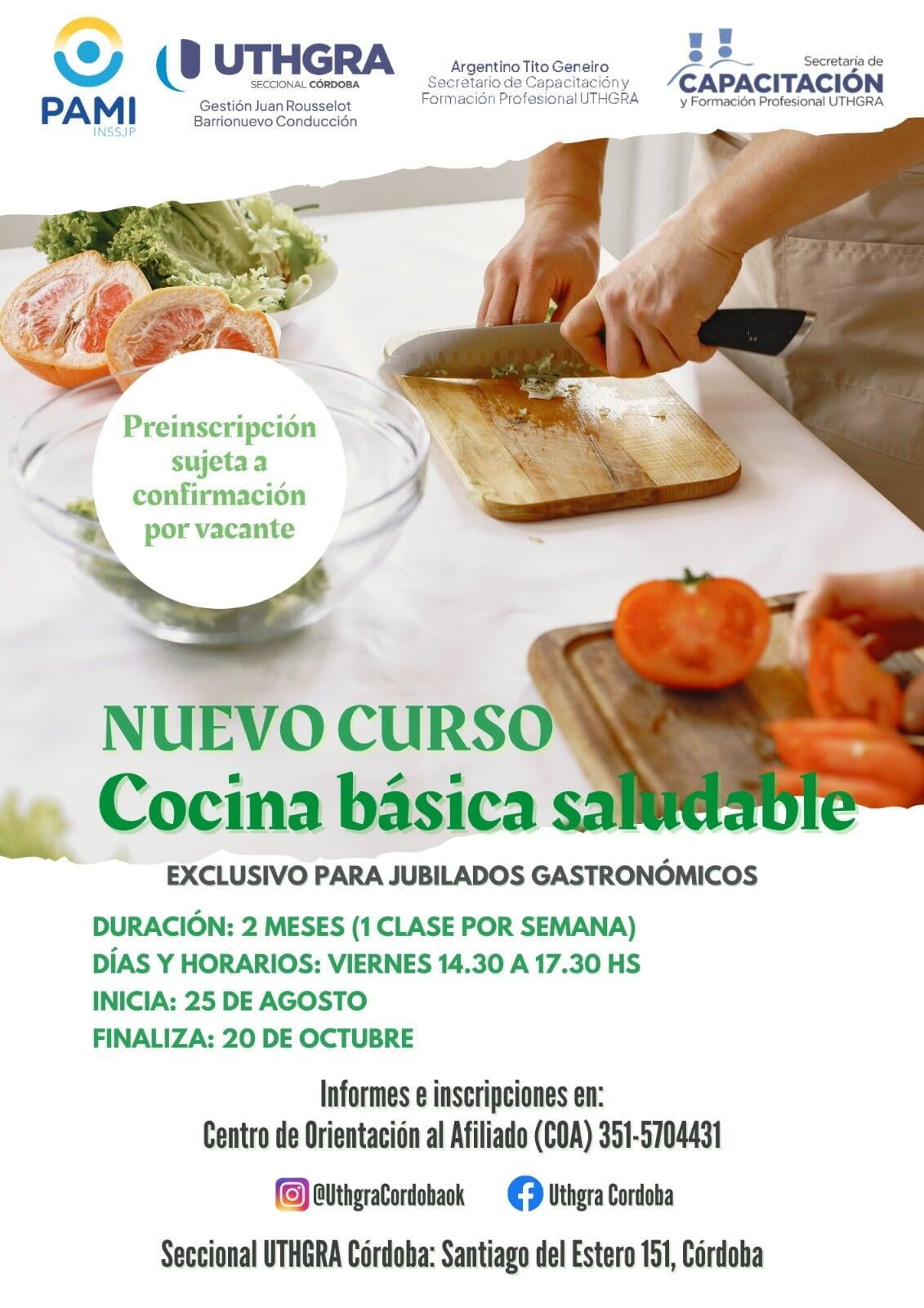 Curso de Cocina Saludable 